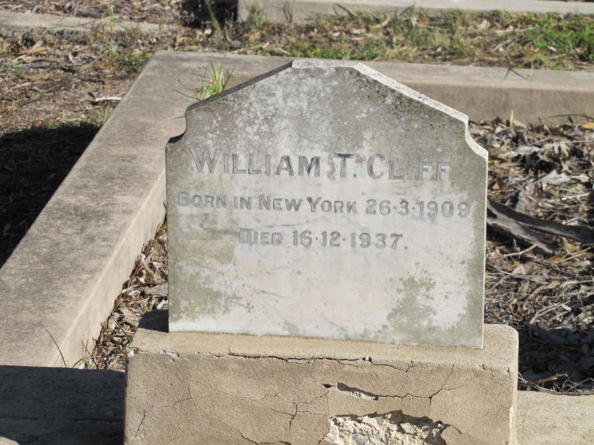 CLIFF William T. 1909-1937