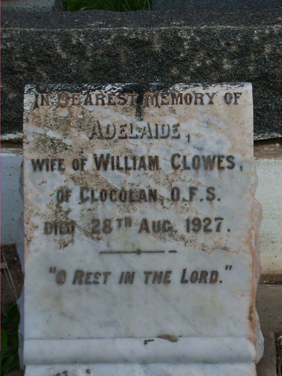 CLOWES Adelaide -1927