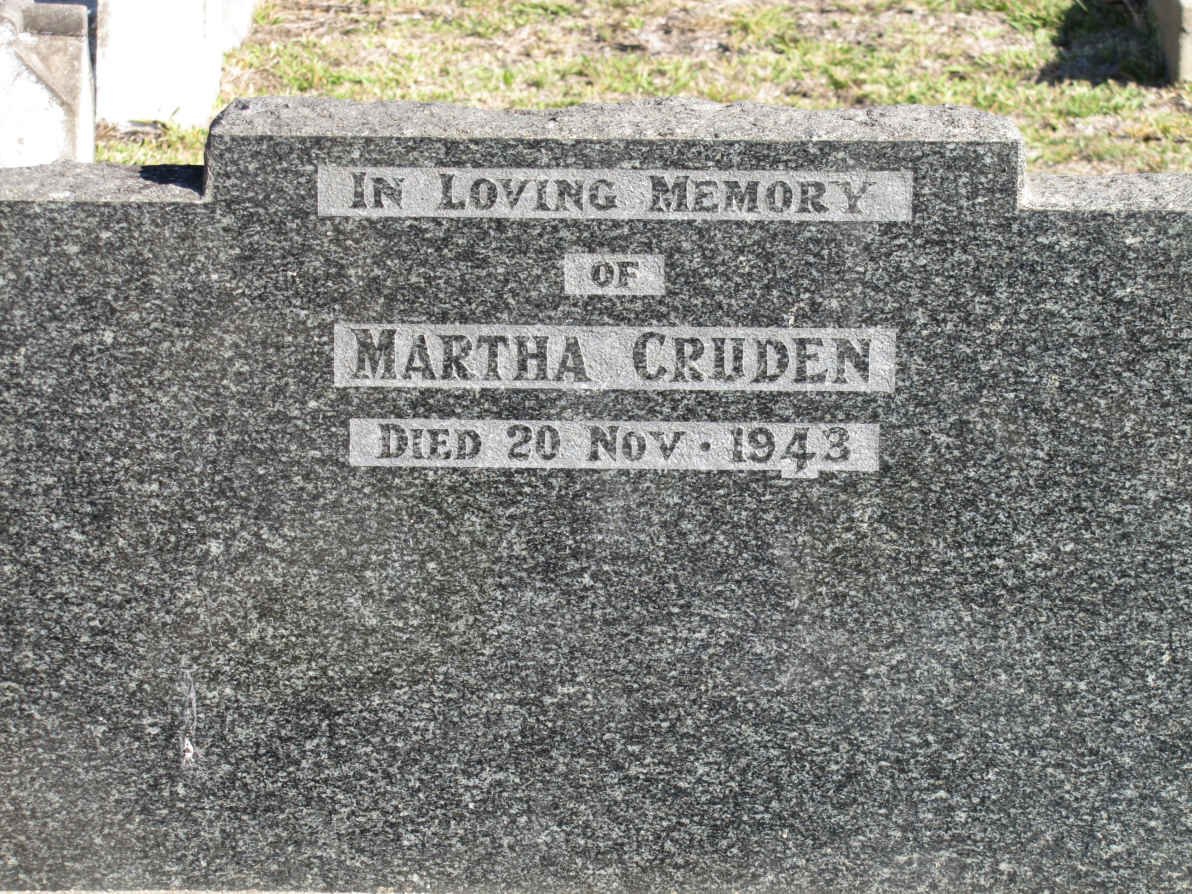 CRUDEN Martha -1943