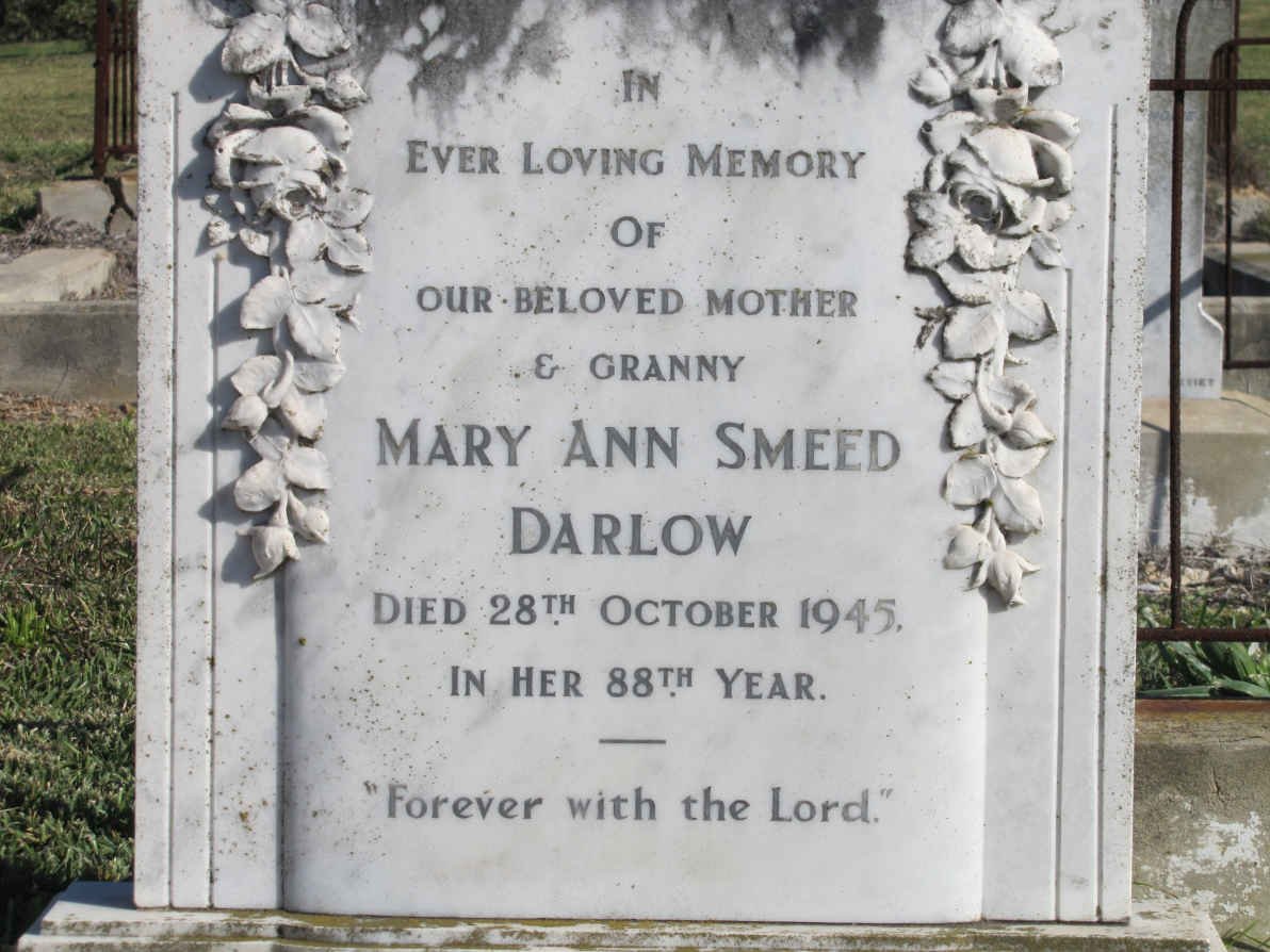 DARLOW Mary Ann Smeed -1945