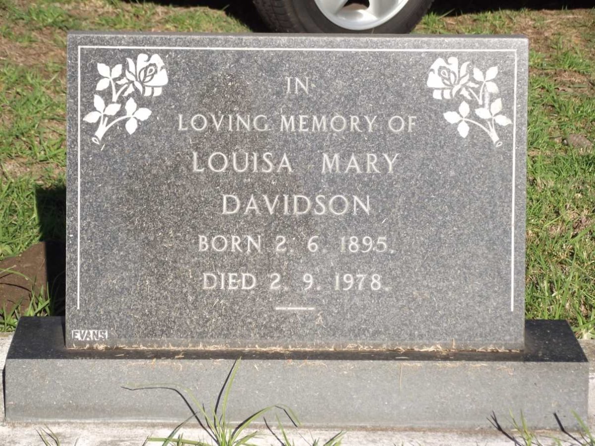 DAVIDSON Louisa Mary 1895-1978