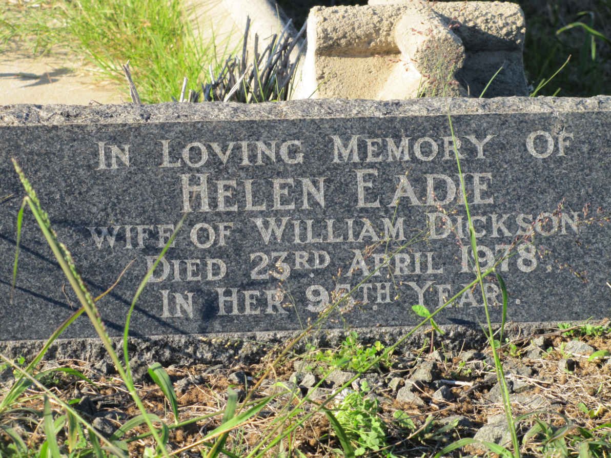 DICKSON Helen Eadie -1978