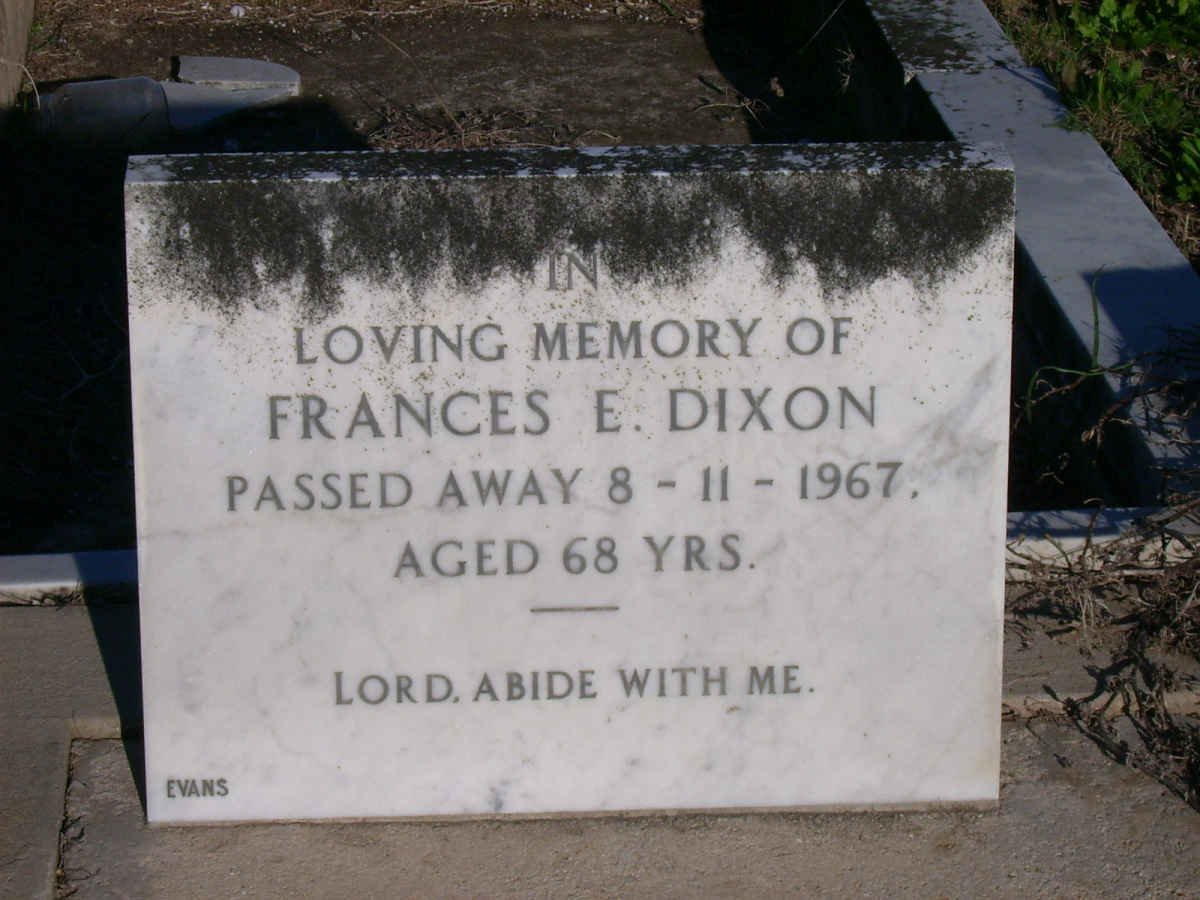 DIXON Frances E. -1967
