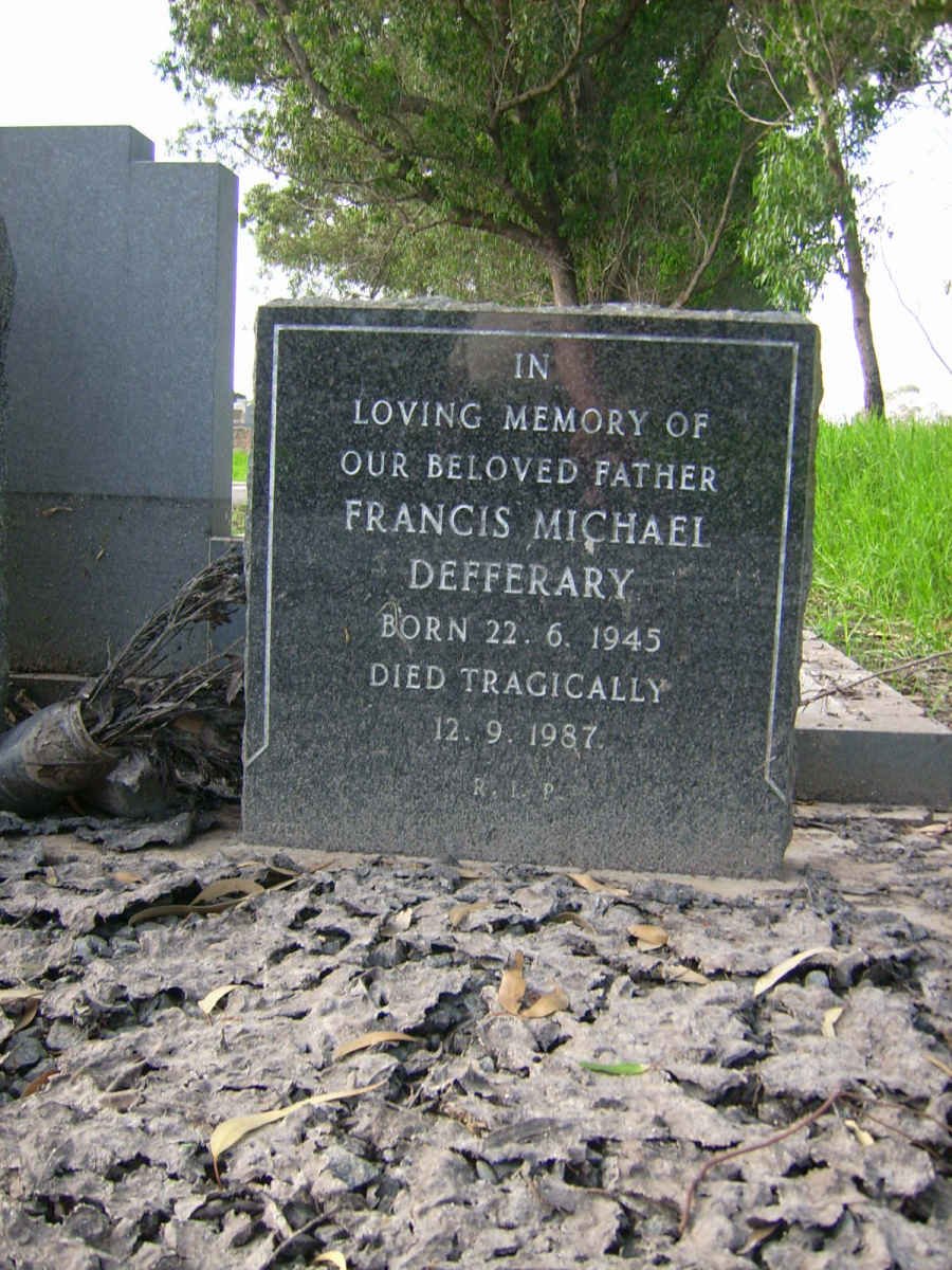DEFFERARY Francis Michael 1945-1987