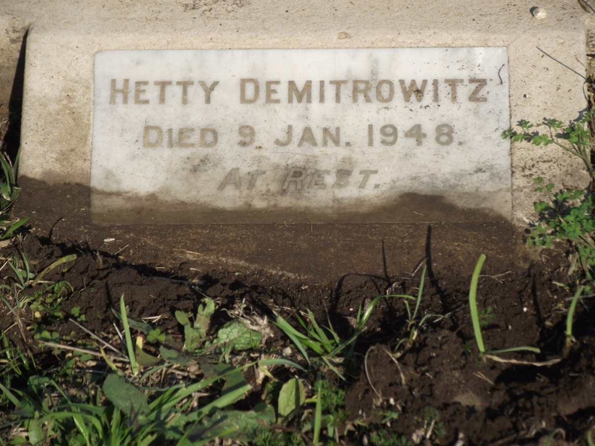 DEMITROWITZ Hetty -1948