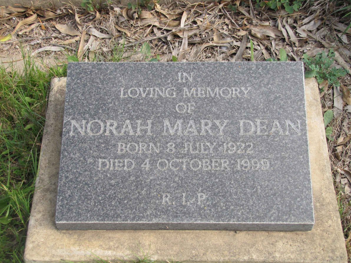 DEAN Norah Mary 1922-1999