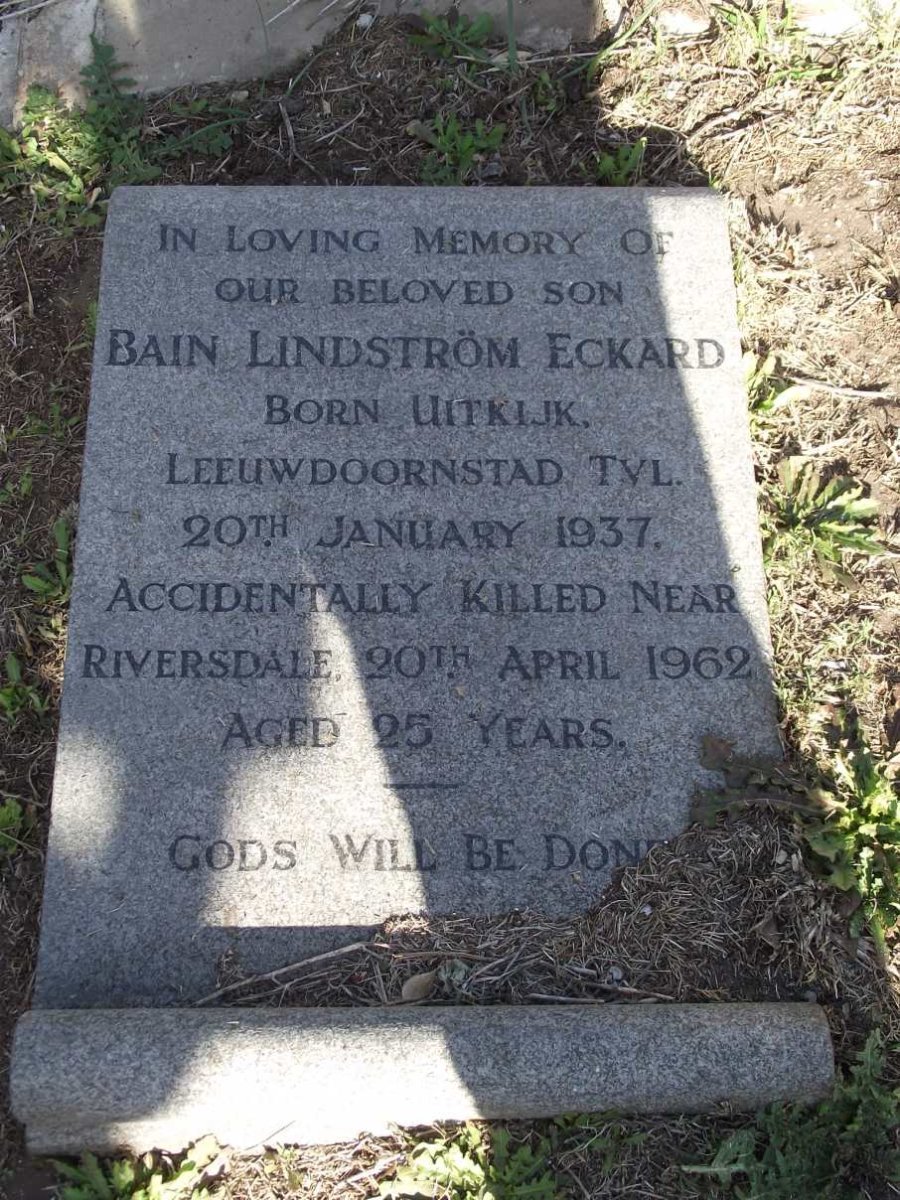 ECKARD Bain Lindstrom 1937-1962