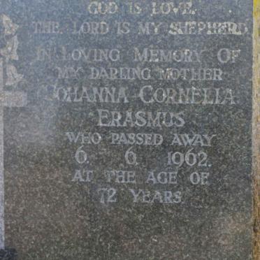 ERASMUS Johanna Cornelia -1962