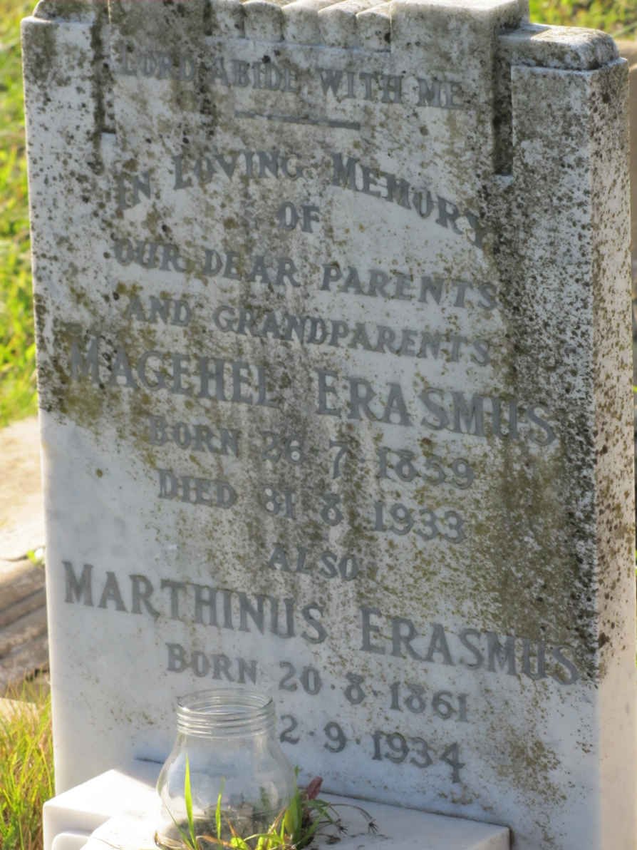 ERASMUS Marthinus 1861-1934 &amp; Magehel 1859-1933