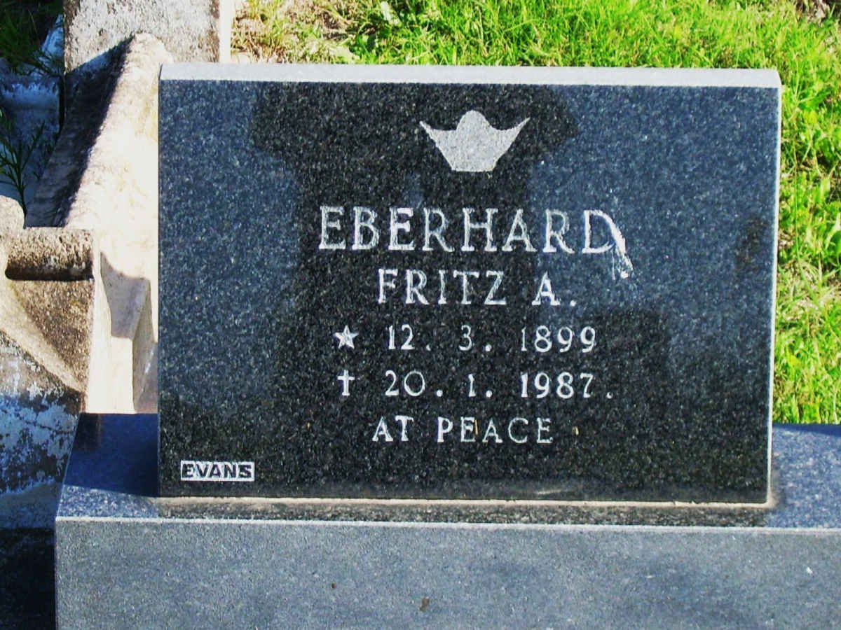 EBERHARD Fritz A. 1899-1987