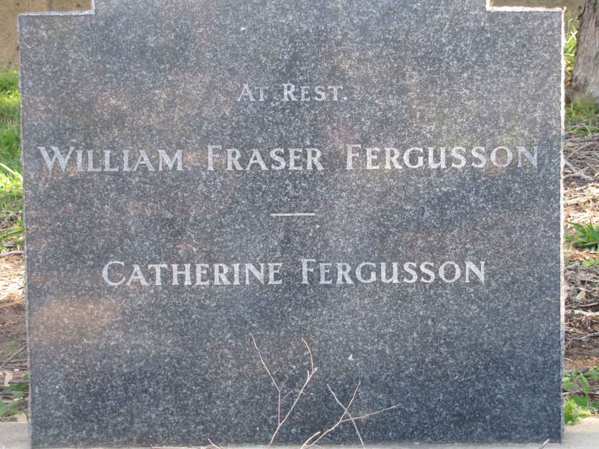 FERGUSSON William Frazer &amp; Catherine