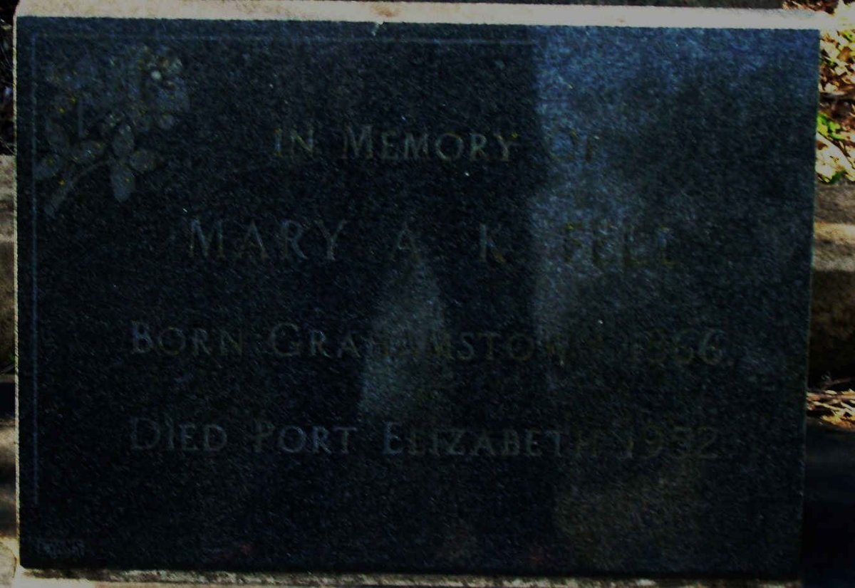 FELL Mary A.K. 1866-1952