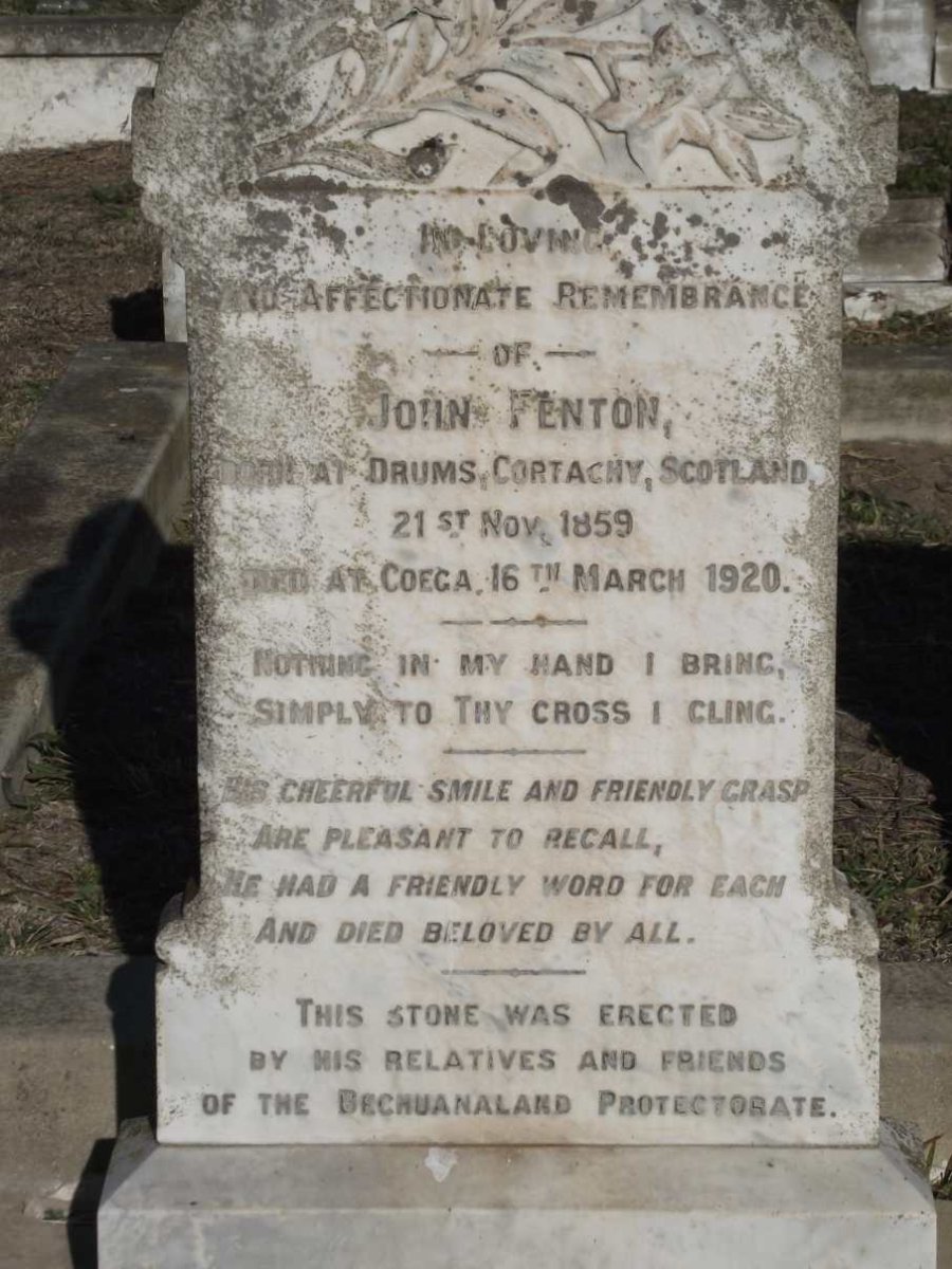 FENTON John 1859-1920