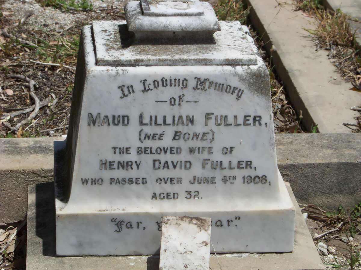 FULLER Maud Lillian nee BONE -1908 
