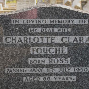 FOUCHE Charlotte Clara nee ROSS -1950