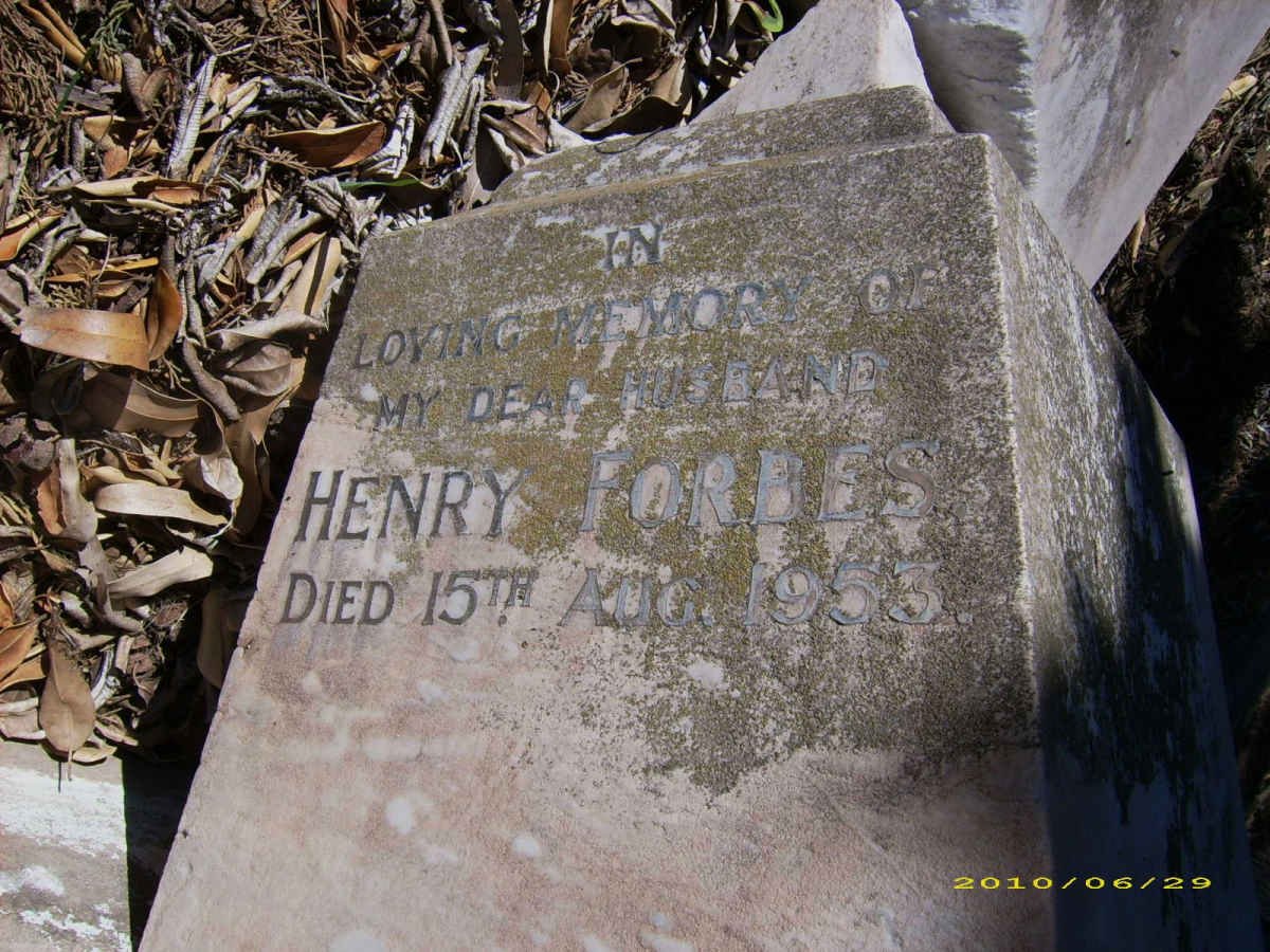 FORBES Henry -1953
