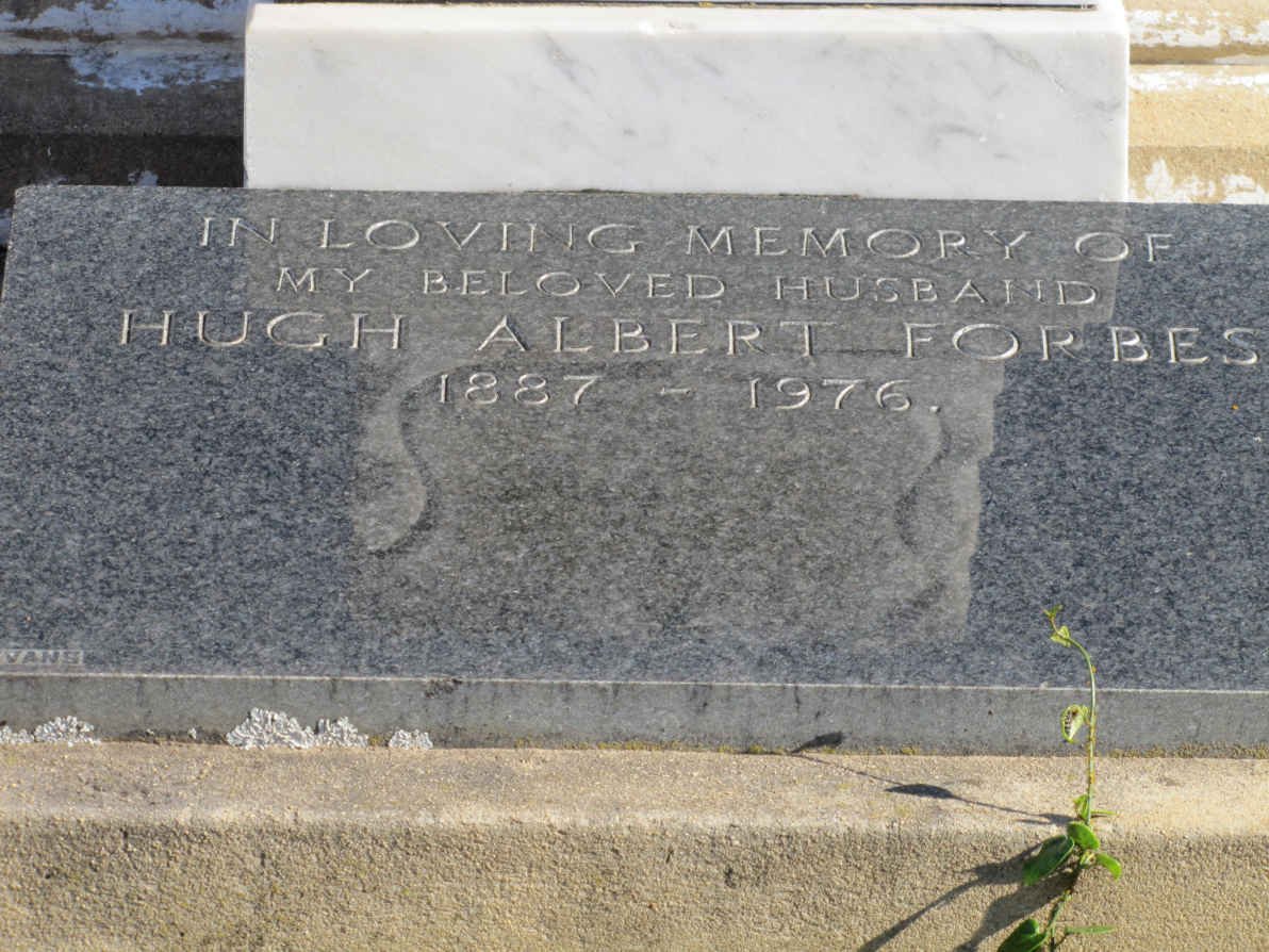 FORBES Hugh Albert 1887-1976