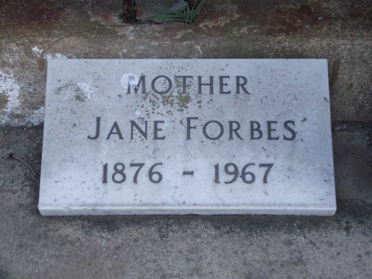 FORBES Jane 1876-1967