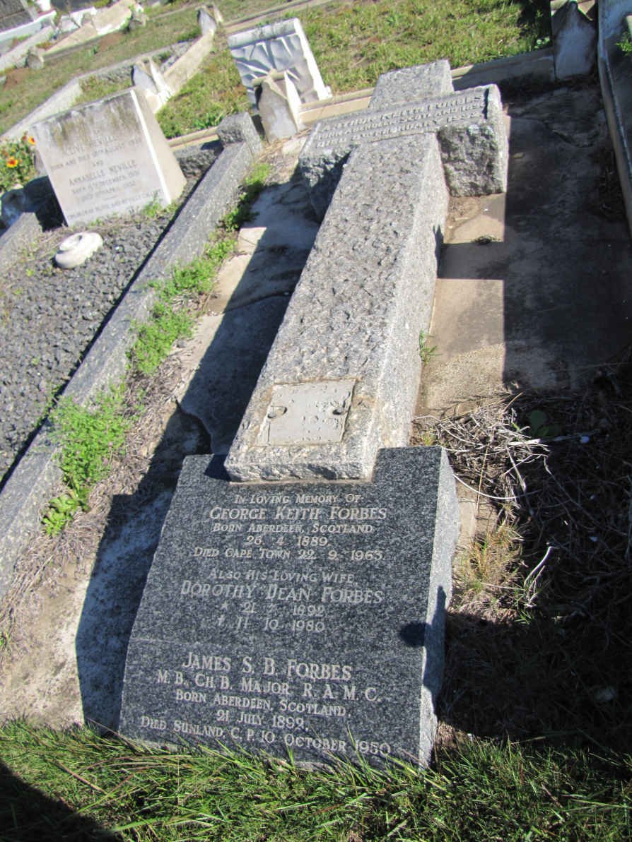 FORBES George Keith 1889-1963 &amp; Dorothy Dean 1892-1980 :: FORBES James S.B. 1892-1950