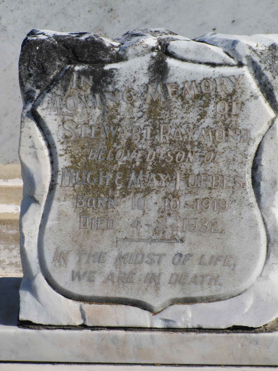 FORBES Stewart Raymond 1919-1932