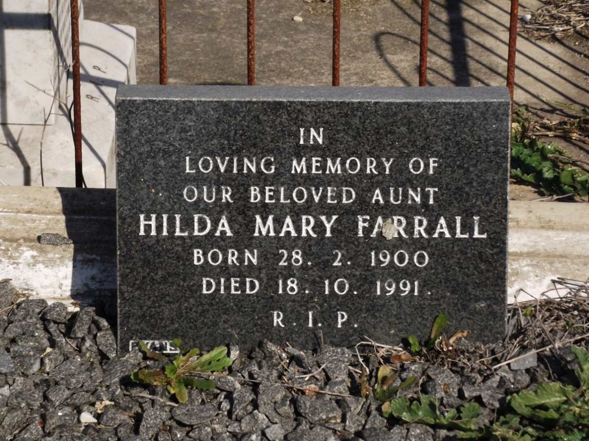 FARRALL Hilda Mary 1900-1991