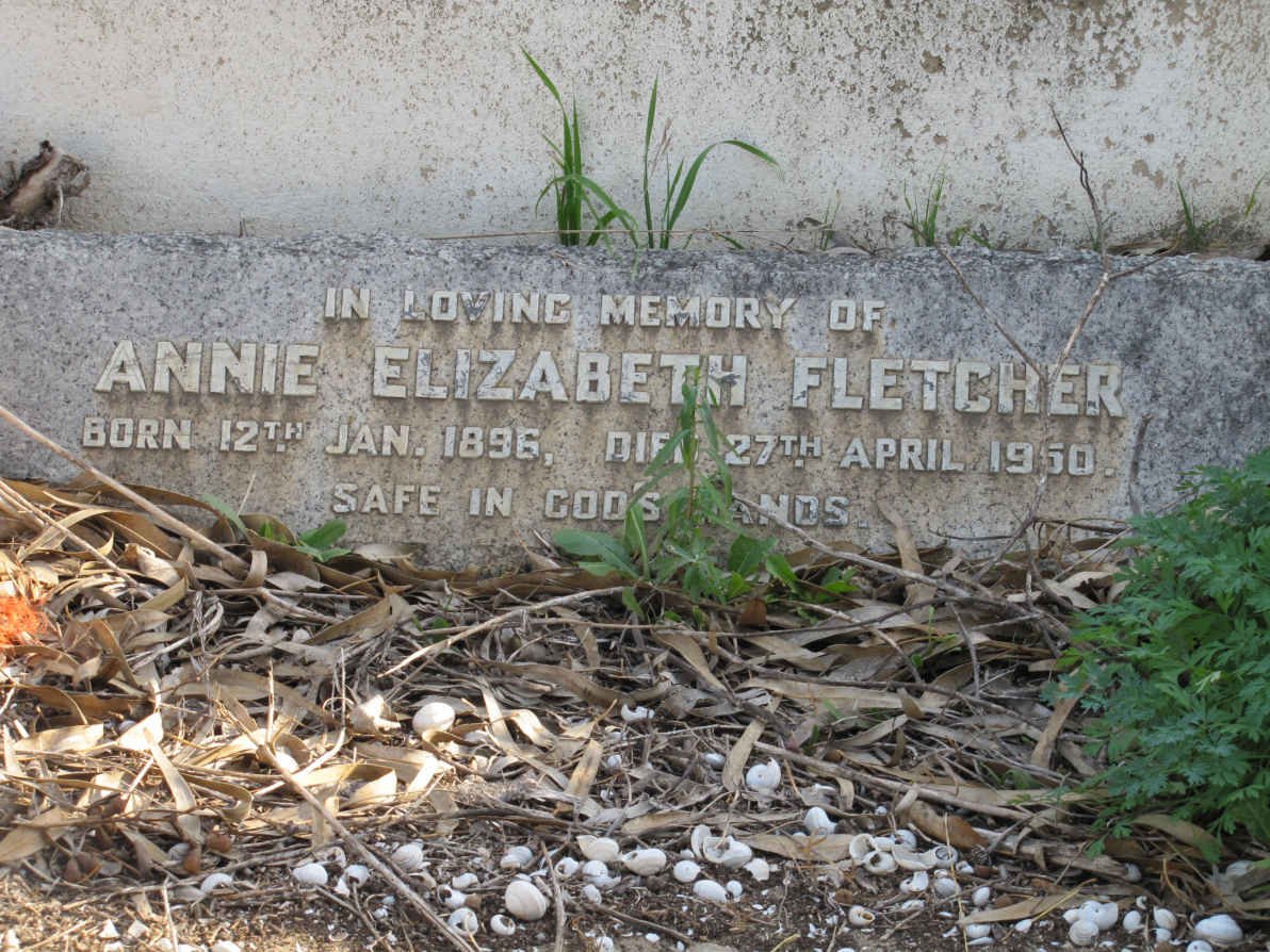 FLETCHER Annie Elizabeth 1896-1950