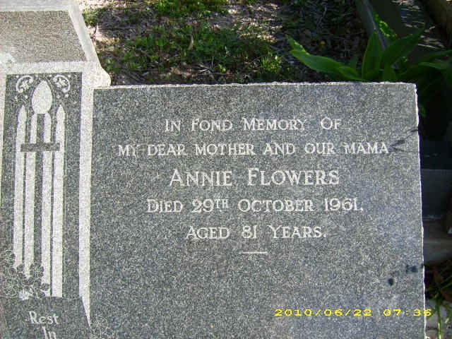 FLOWERS Annie  -1961