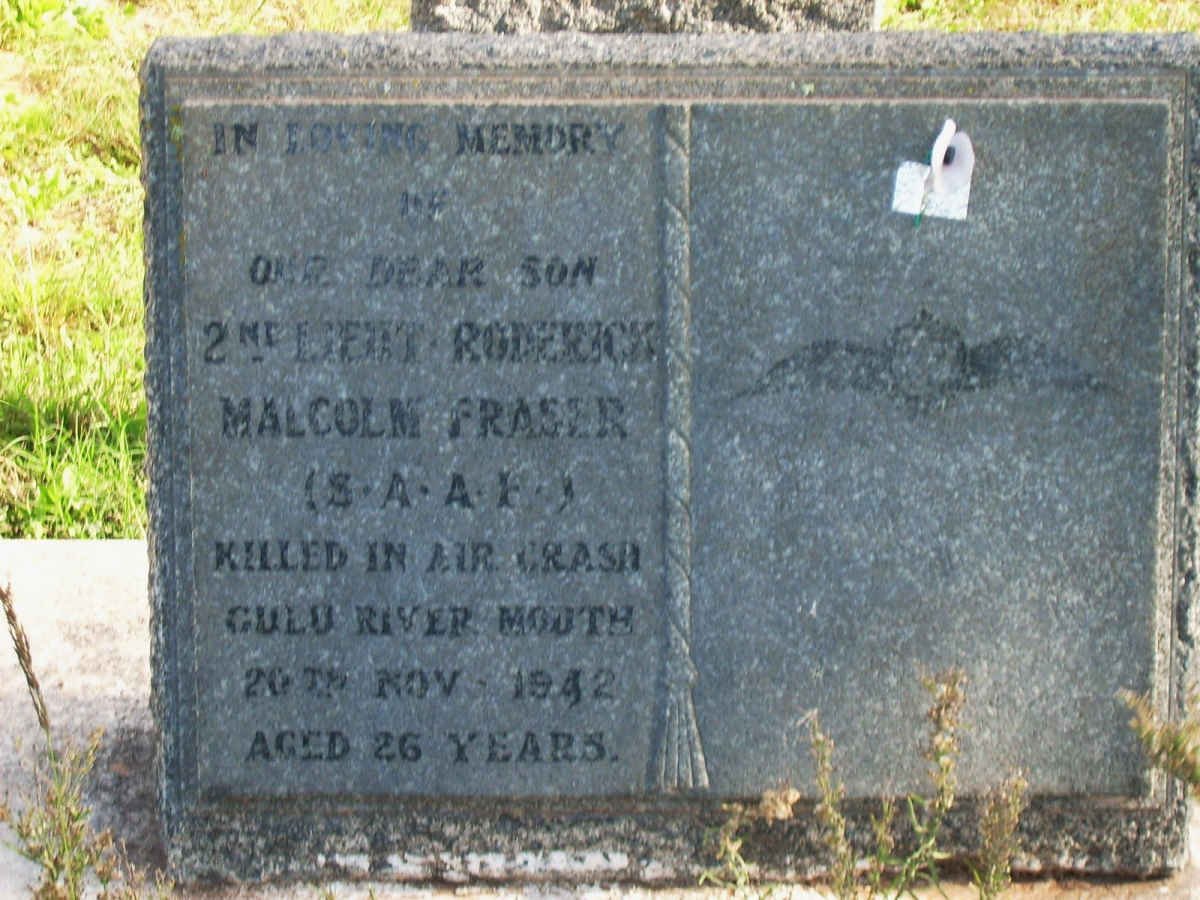 FRASER Roderick Malcolm -1942