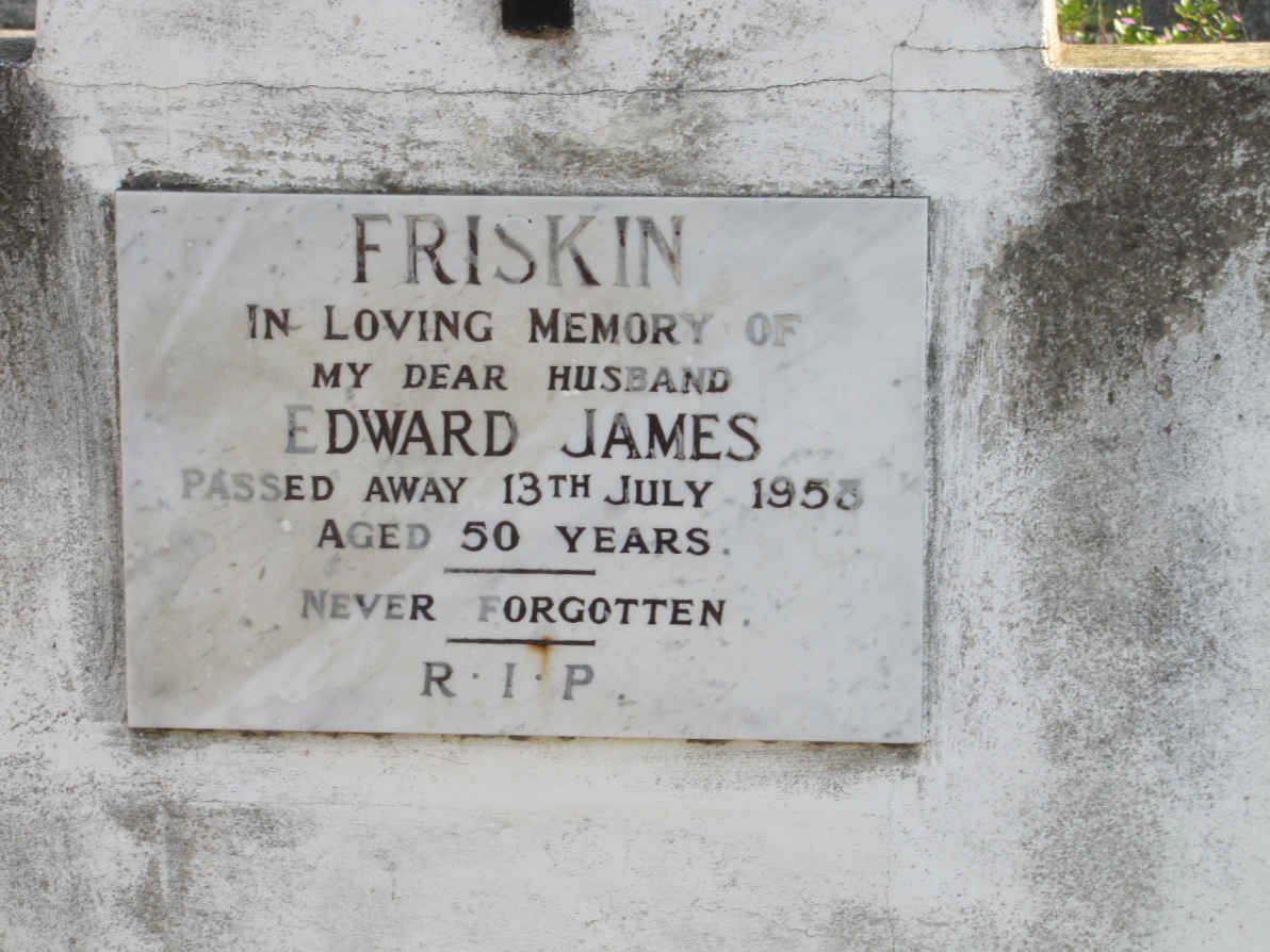 FRISKIN Edward James -1958