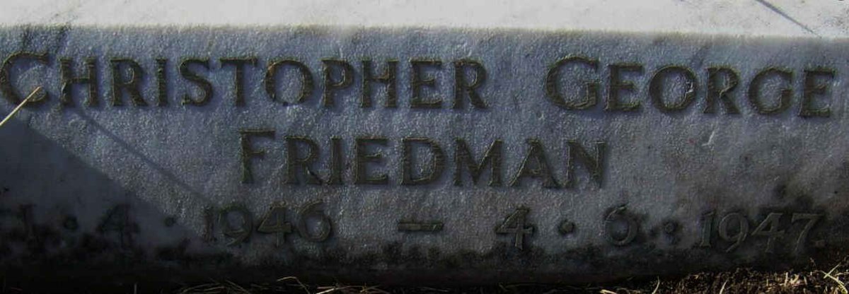 FRIEDMAN Christopher George 1946-1947