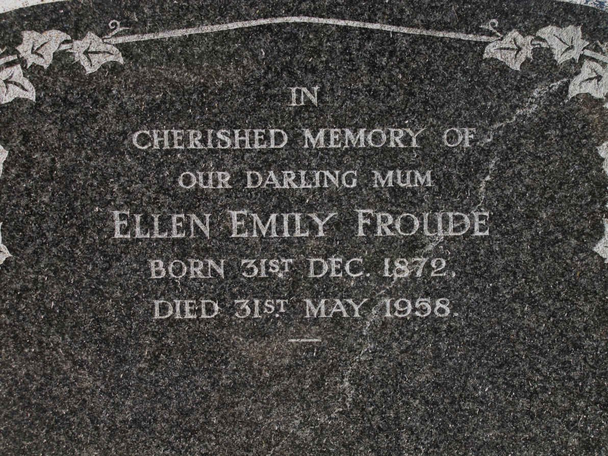 FROUDE Ellen Emily 1872-1958