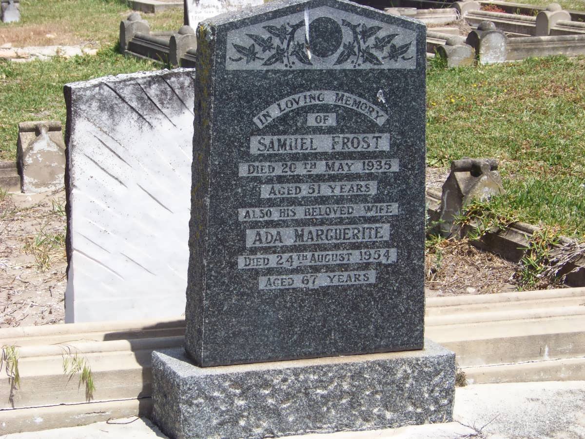 FROST Samuel -1935 &amp; Ada Marguerite -1954