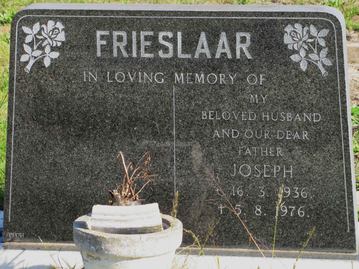 FRIESLAAR Joseph 1936-1976