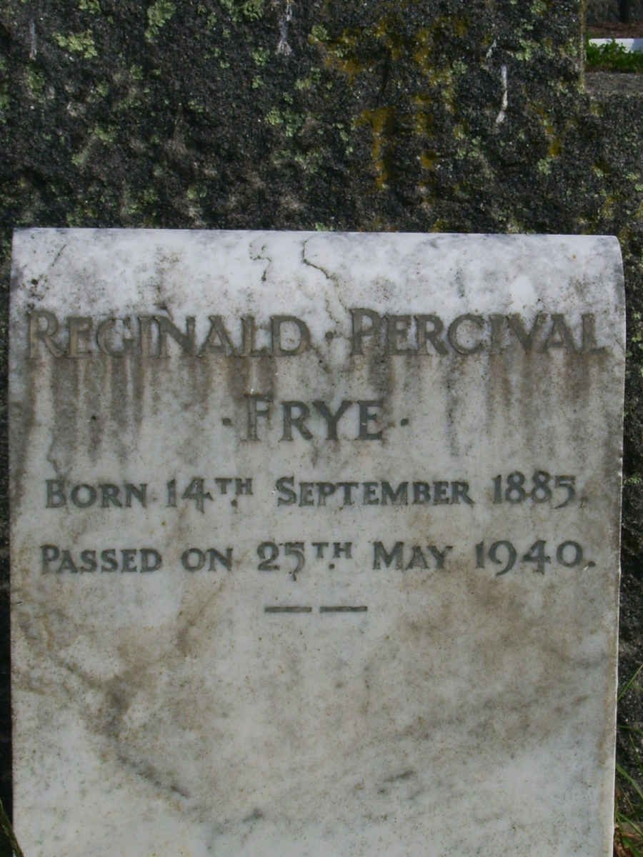 FRYE Reginald Percival 1885-1940