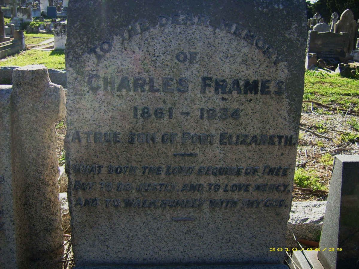 FRAMES Charles 1861-1934
