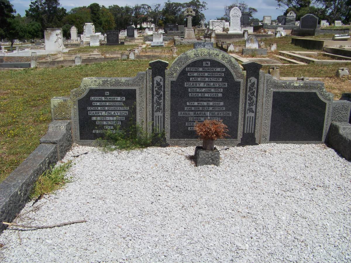 FINLAYSON Harry -1953 &amp; Anna Maria MARITZ -1955 ::FINLAYSON Harry 1929-2008