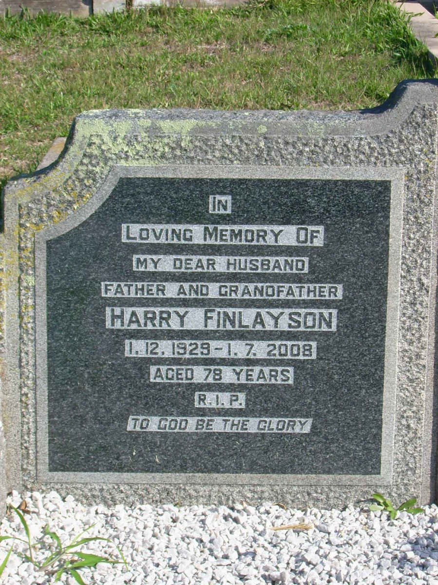 FINLAYSON Harry 1929-2008