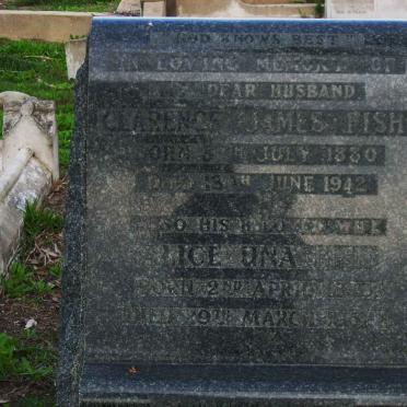 FISH Clarence James 1880-1942 &amp; Alice Una 1880-1952