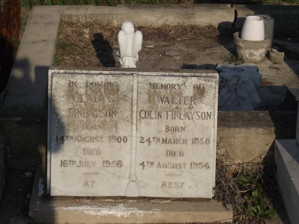 FINLAYSON Walter Colin 1880-1956 :: FINLAYSON Gladys 1900-1956