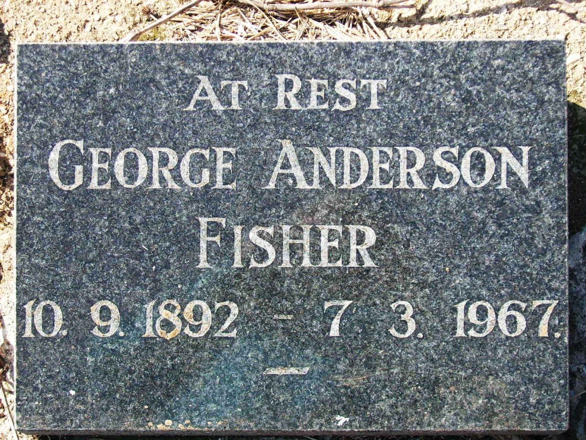 FISHER George Anderson 1892-1967