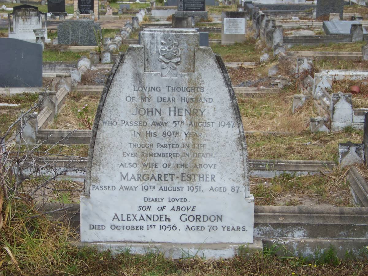 FINLAYSON John Henry -1947 &amp; Margaret-Esther -1951 :: FINLAYSON Alexander Gordon -1956