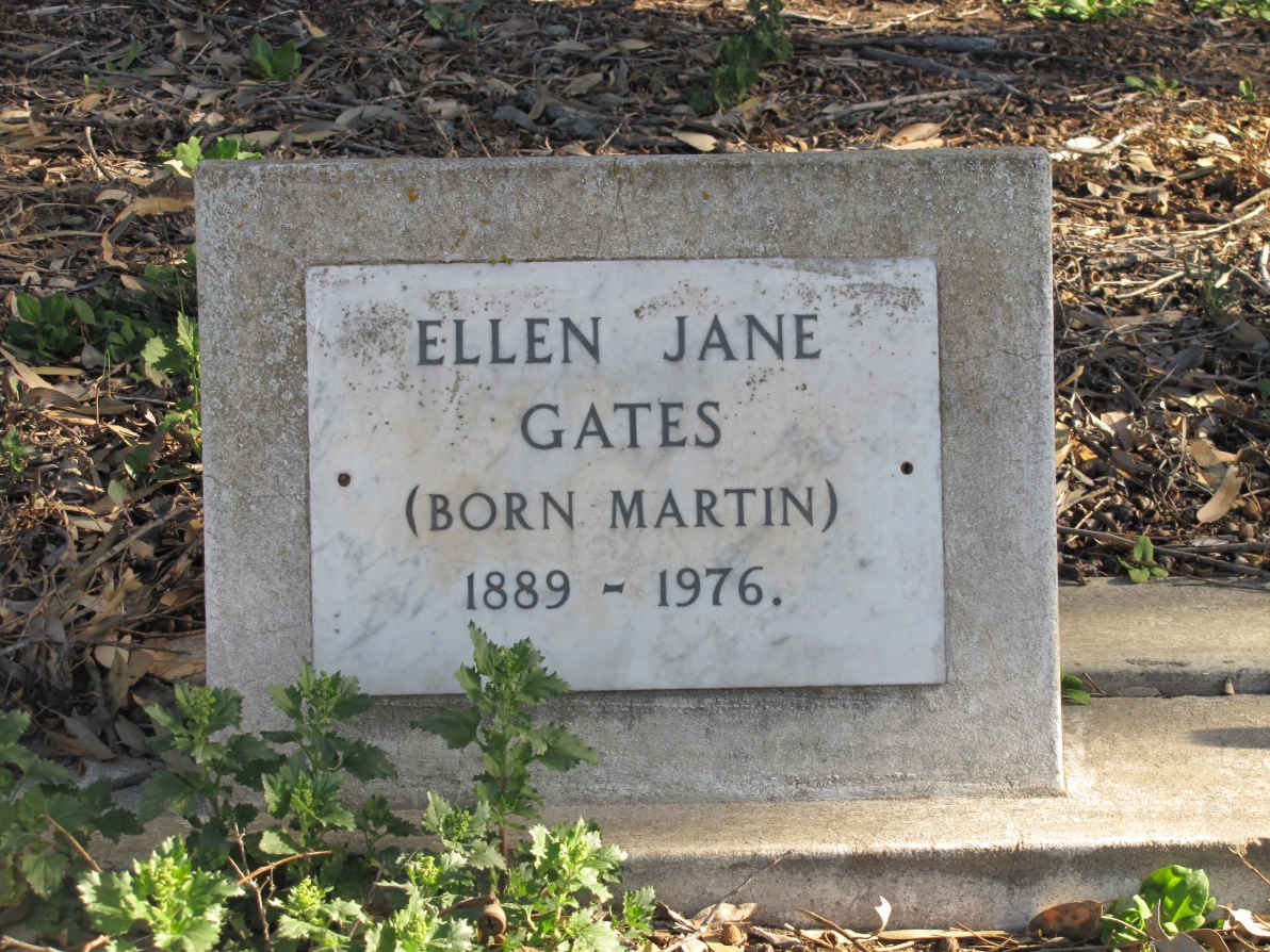 GATES Ellen Jane nee MARTIN 1889-1976