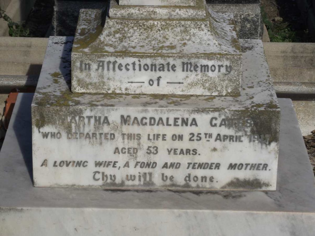 GATES Martha Magdalena -1917