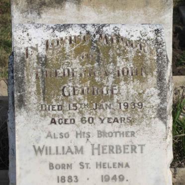 GEORGE Frederick John -1939 :: GEORGE William Herbert 1883-1949