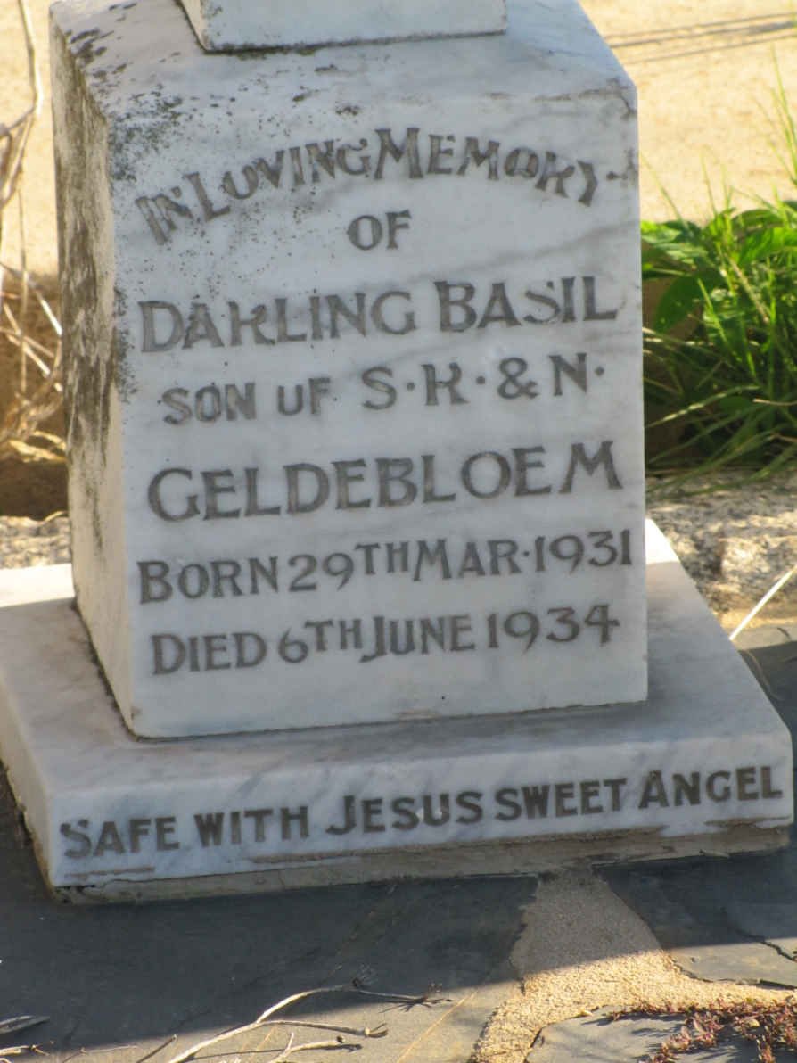 GELDERBLOEM Basil 1931-1934