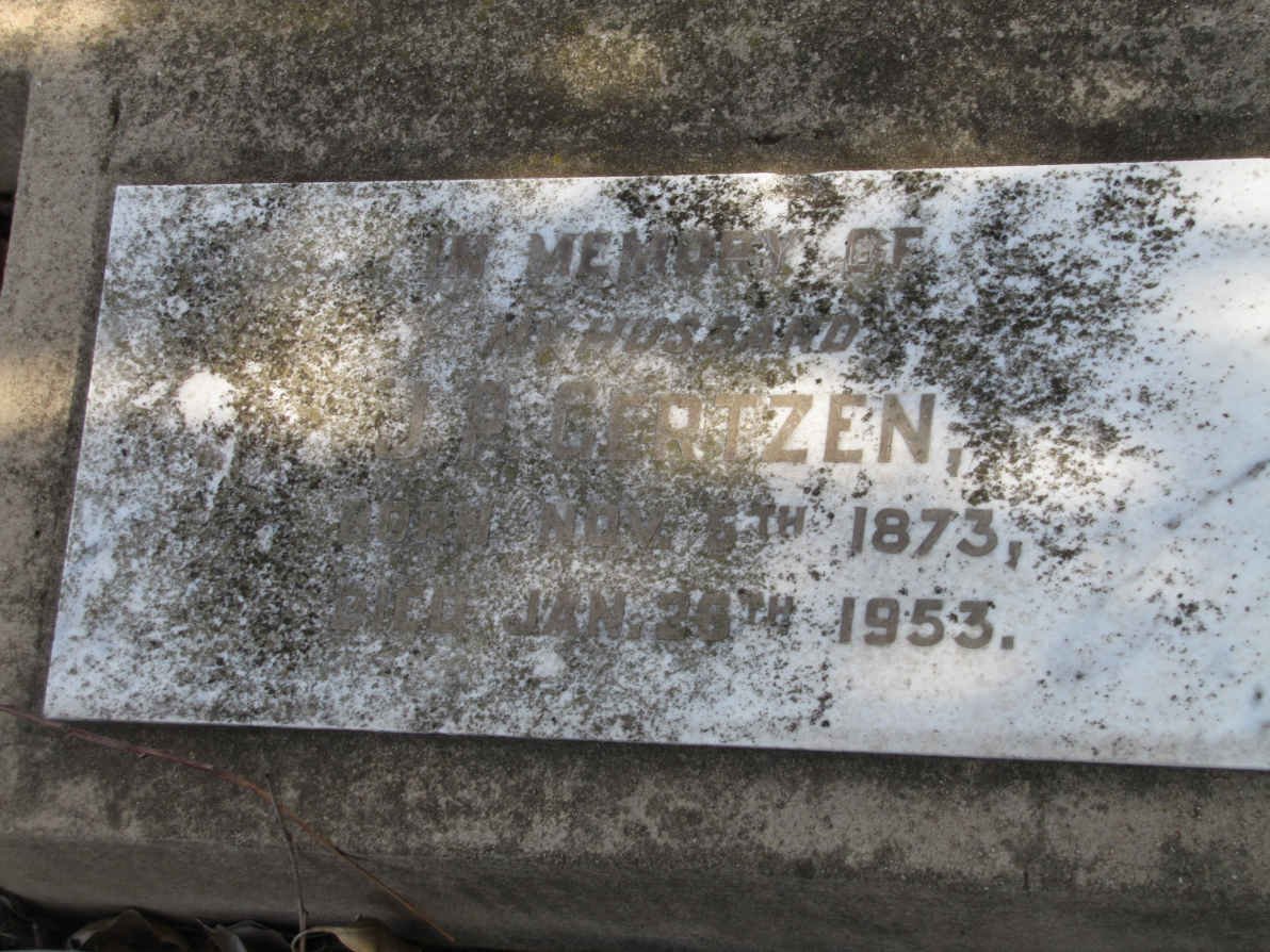 GERTZEN J.P. 1873-1953