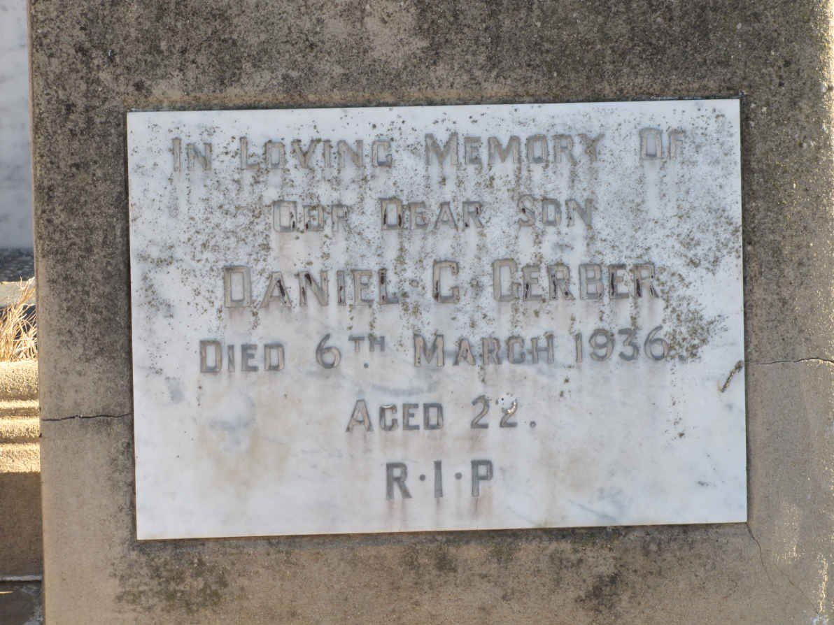 GERBER Daniel G. -1936