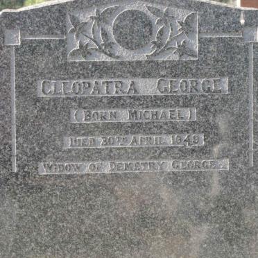 GEORGE Cleopatra nee MICHAEL -1949