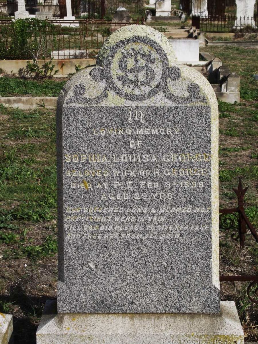 GEORGE Sophia Louisa -1899