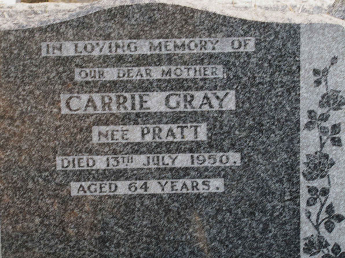 GRAY Carrie nee PRATT -1950